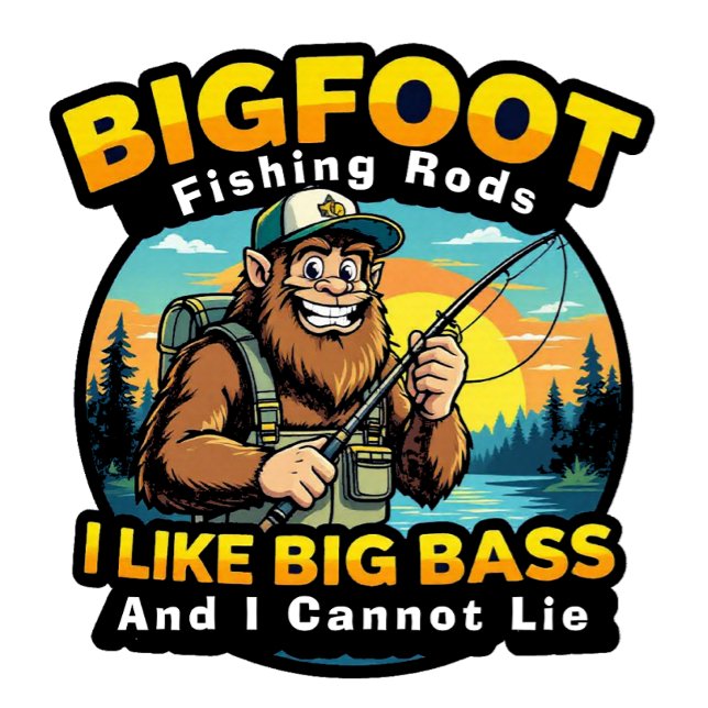 Camiseta Bigfoot Rods I Like Big Bass (Criador carregado)