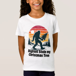 Camiseta Bigfoot Roubou A Minha Árvore De Natal