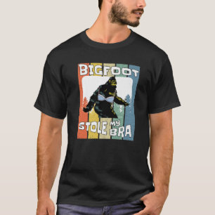 Camiseta Bigfoot Roubou A Minha Bra Engraçada Homens Sasqua