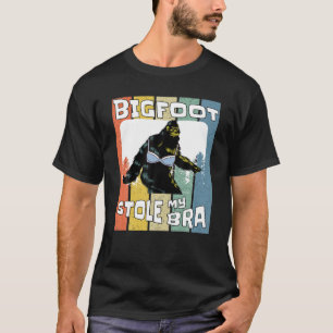 Camiseta Bigfoot Roubou A Minha Bra Engraçada Homens Sasqua