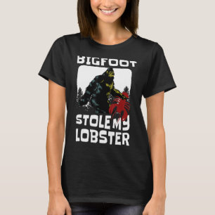 Camiseta Bigfoot Roubou A Minha Lagosta Humor Yeti Merch Vi