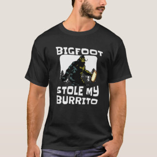 Camiseta Bigfoot Roubou Meu Burrito Engraçado Sasquatch Sc-