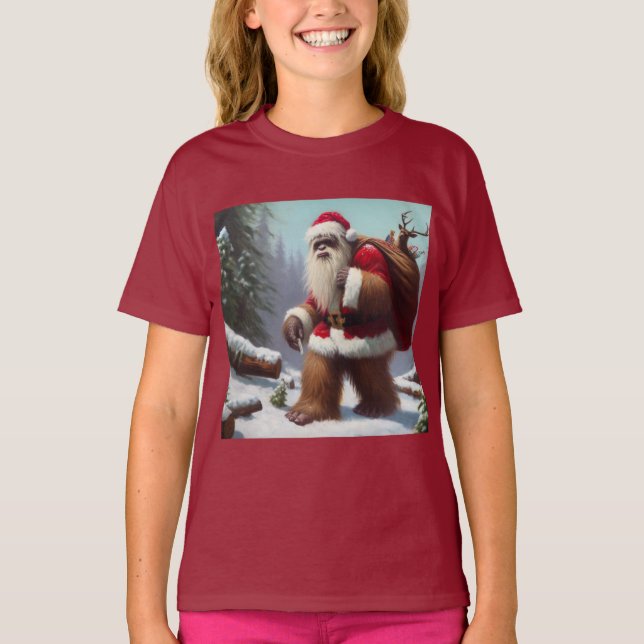 Camiseta Bigfoot Santa Claus (Frente)