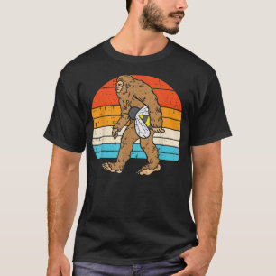 Camiseta Bigfoot Sasquatch Bee Sunset Retro Bekeeper Men W