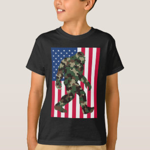 Camiseta Bigfoot Sasquatch Camo