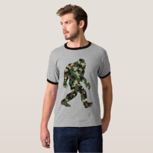 Camiseta Bigfoot Sasquatch Camo