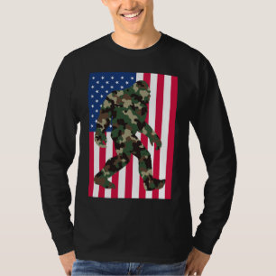 Camiseta Bigfoot Sasquatch Camo