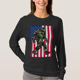 Camiseta Bigfoot Sasquatch Camo