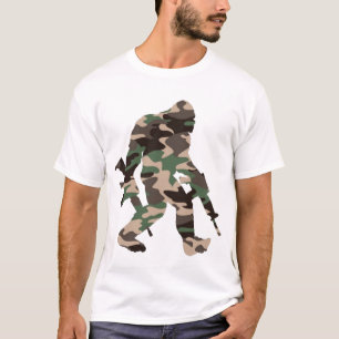 Camiseta Bigfoot Sasquatch Camo