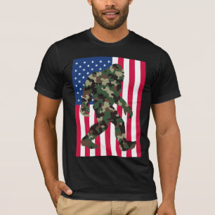 Camiseta Bigfoot Sasquatch Camo