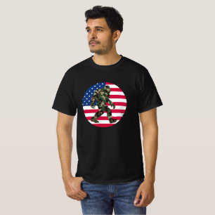 Camiseta Bigfoot Sasquatch Camo