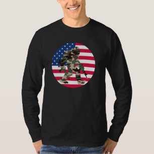 Camiseta Bigfoot Sasquatch Camuflagem