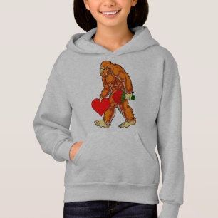 Camiseta Bigfoot Sasquatch Engraçado Dia de os namorados Am