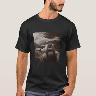 Camiseta Bigfoot Sasquatch Funny Selfie com Loch Ness Mons