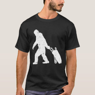 Camiseta Bigfoot Sasquatch Golf Clubs Engraçado Golfer