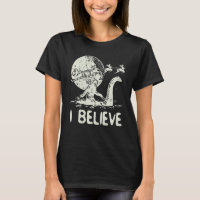 Bigfoot Sasquatch Riding Loch Ness Monster Christm