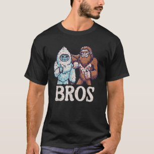 Camiseta Bigfoot Sasquatch Yeti Irmãos Engraçados Irmãos Ho
