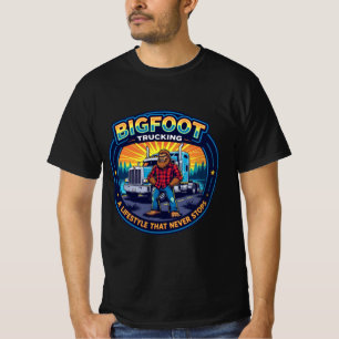 Camiseta Bigfoot Trucking Um estilo de vida que nunca para