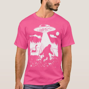 Camiseta Bigfoot Ufo Abdução Aliens Engraçados Criptografad