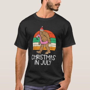 Camiseta Bigfoot Unicorn Fúria Natal Em Julho Retro Sa