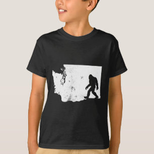 Camiseta Bigfoot Washington State Map Sasquatch Men