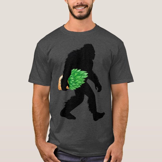 Camiseta Bigfoot With Succulent Sasquatch Cactus Plant (Frente)