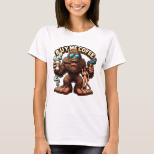 Camiseta Bigfoots Morning Brey Me Comprar Um Café
