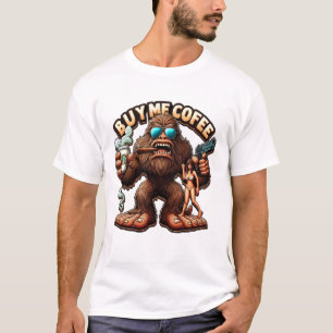 Camiseta Bigfoots Morning Brey Me Comprar Um Café