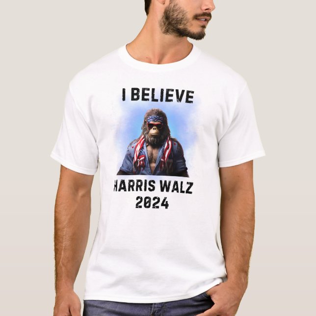 CAMISETA BIGFOT SASQUATCH PARA HARRIS WALZ 2024 (Frente)
