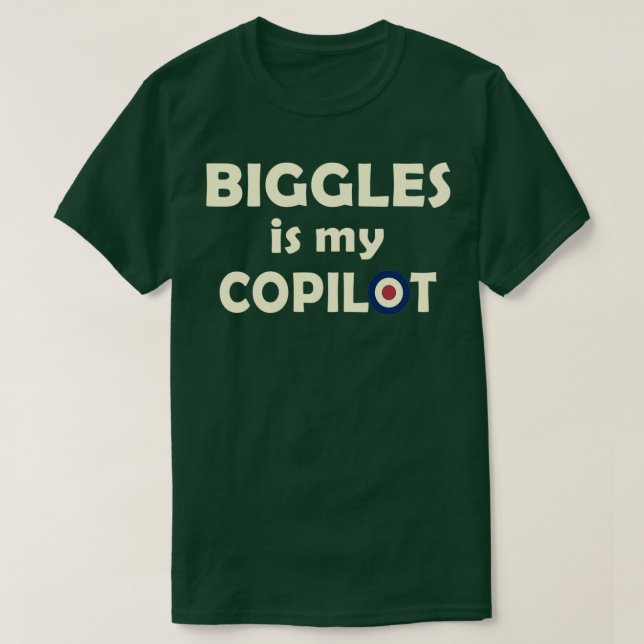CAMISETA BIGGLES É MEU COPILOTO  (Frente do Design)