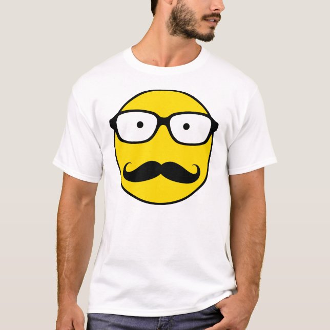 Camiseta Bigode de NerdSmiley (Frente)