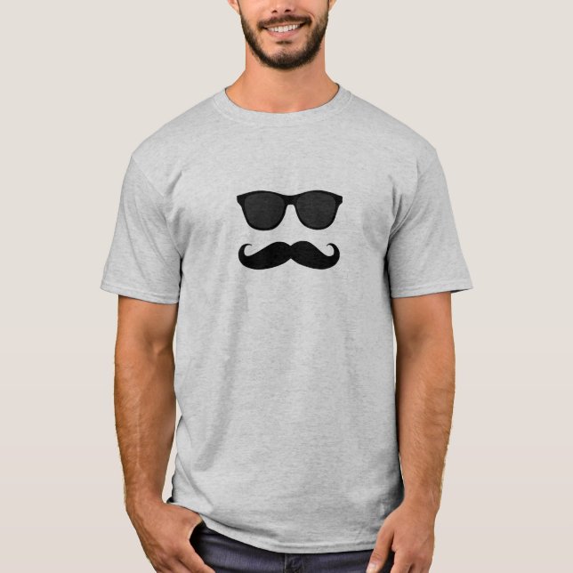 Camiseta Bigode e óculos de sol (Frente)