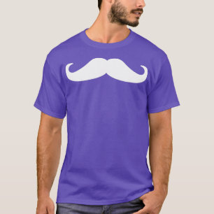 Camiseta bigode macio com bigode raspou TShir clássico faci
