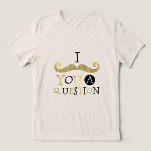 Camiseta Bigode Preto Dourado