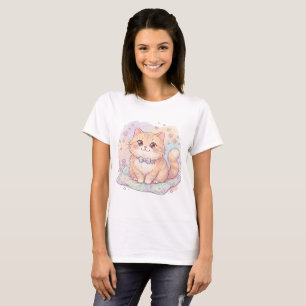 Camiseta Bigodes & Desejos Adorável Arte de Gatinhos Past