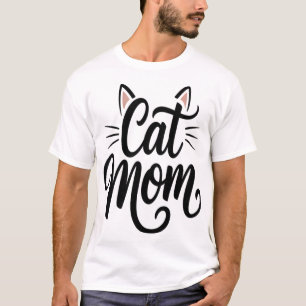 Camiseta Bigodes e Orelhas de Mãe de Gato