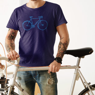 Camiseta Bike Azul Simples