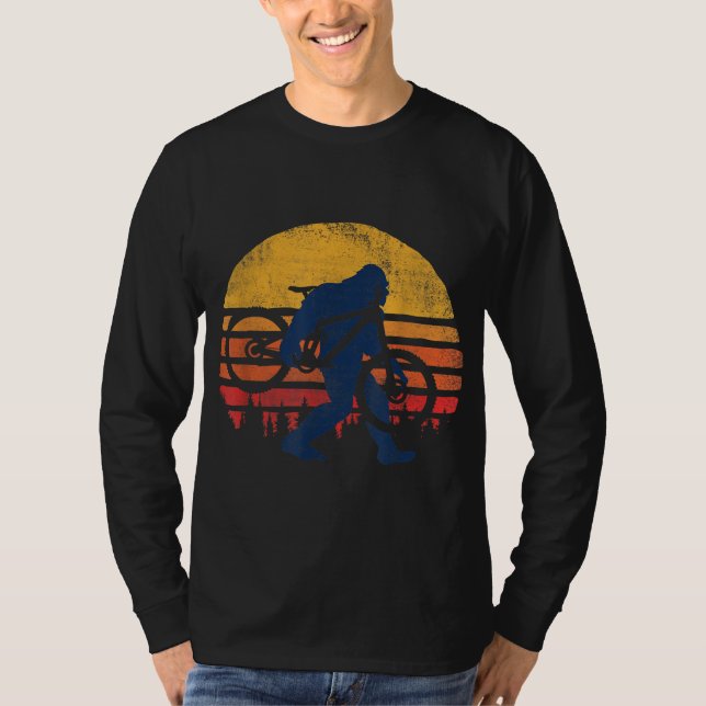 Camiseta Bike Bigfoot - Gráfico engraçado MTB (Frente)