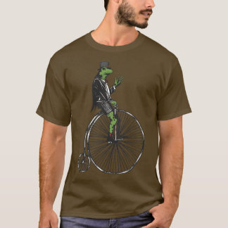 Camiseta Bike de Alta Roda com Sapo Estético Steampunk