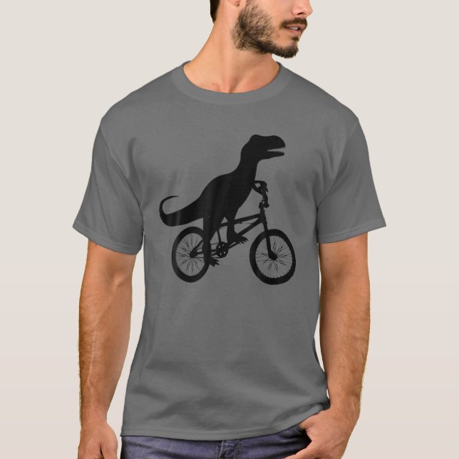 Camiseta Bike do Dinosaur | Cute Bike-Dino Lovers Tee G (Frente)