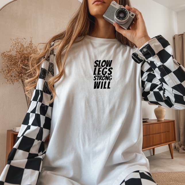 Camiseta Bike Girl Irony black (This women's biking shirt combines eye-catching typography with a sleek, minimalist aesthetic.)