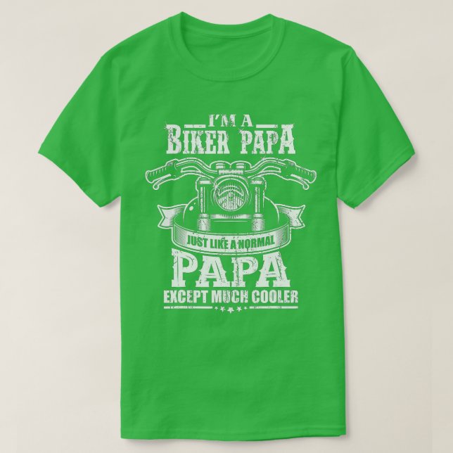 Camiseta Bike Grandpa Motorcycle Rider Gift Papa (Frente do Design)