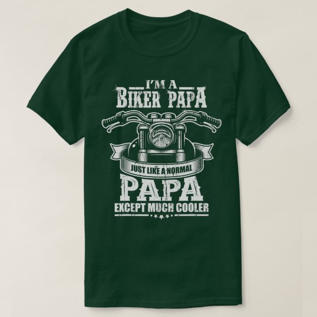 Camiseta Bike Grandpa Motorcycle Rider Gift Papa (Frente do Design)