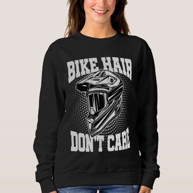 Camiseta Bike Hair Don't Care Motorcycle Enduro Dirt Bike R (Frente)