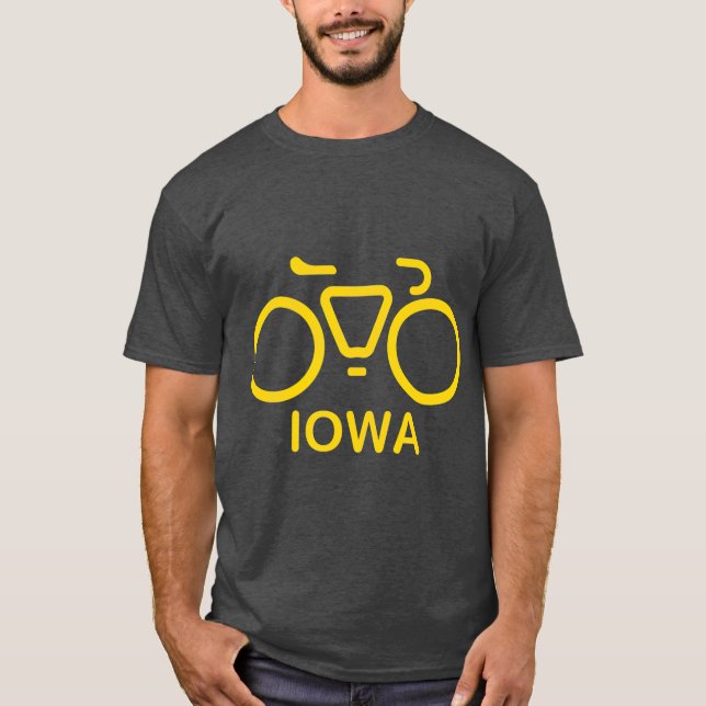 Camiseta Bike Iowa Cycling Iowa College Theme (Frente)