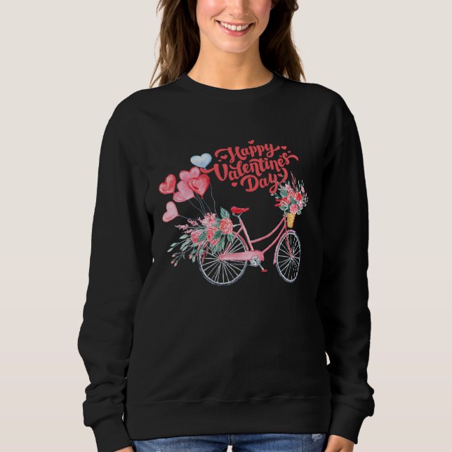 Camiseta Bike of love and s Valentines Day (Frente)