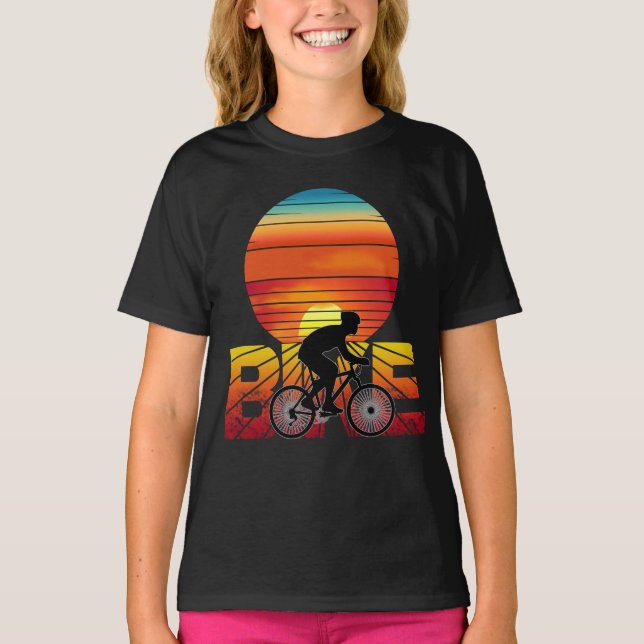 Camiseta BIKE PEDALANDO PÔR DO SOL (Frente)