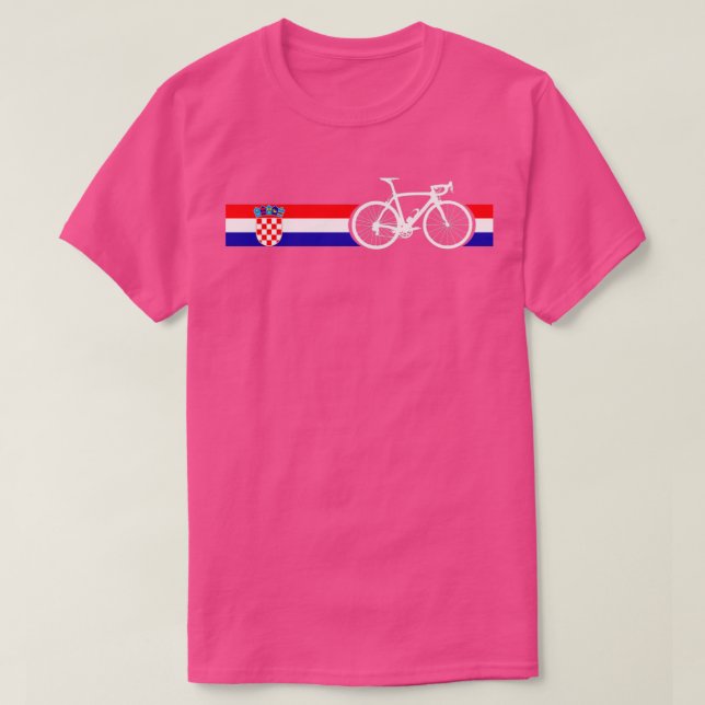 Camiseta Bike Stripes Croácia (Frente do Design)