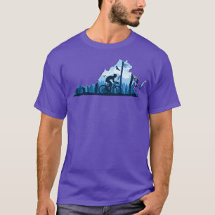 Camiseta Bike Virginia State MapMountain Biking Blue Ridge