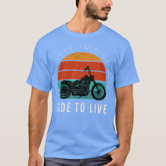 Camiseta Biker 1 de motocicleta ao Vivo para Correr